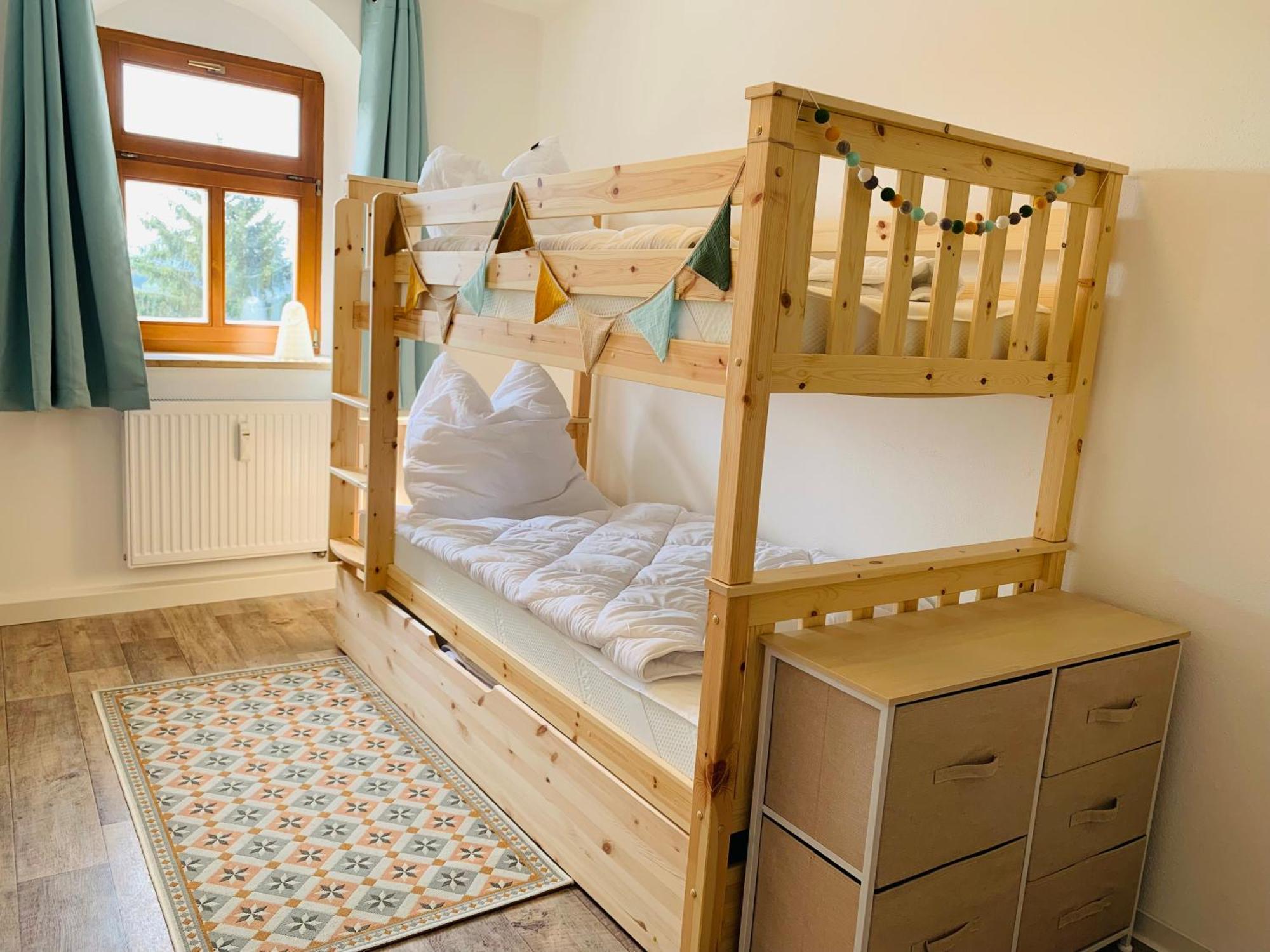 Am Schloss Wolkenstein, 86M2, 3Br, Babybett, Office Exterior photo